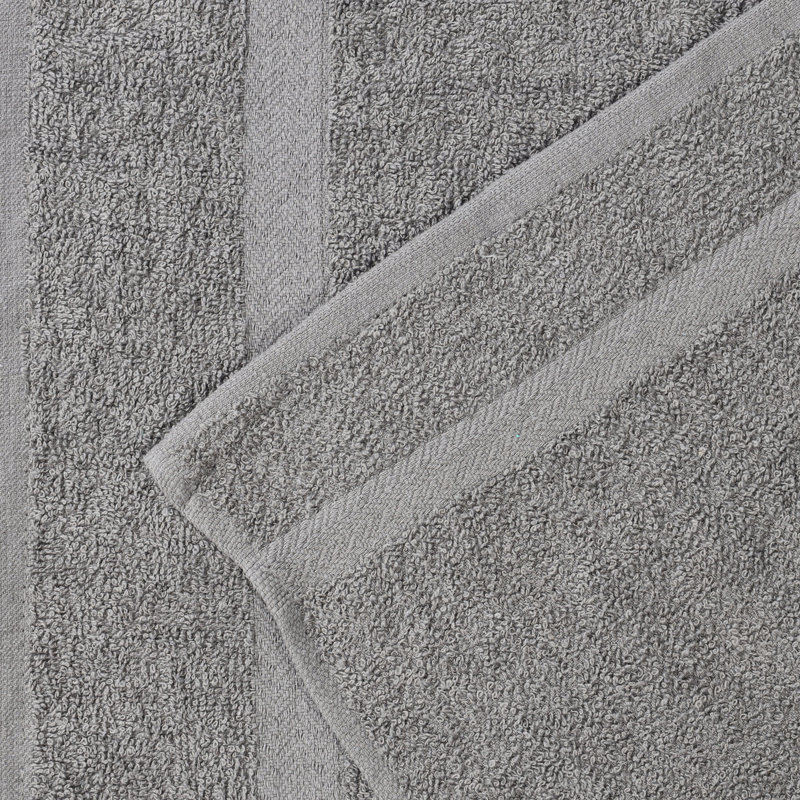 Ensemble de serviettes de bain en coton léger à séchage rapide, Serviette de bain - paquet de 4, Gris anthracite