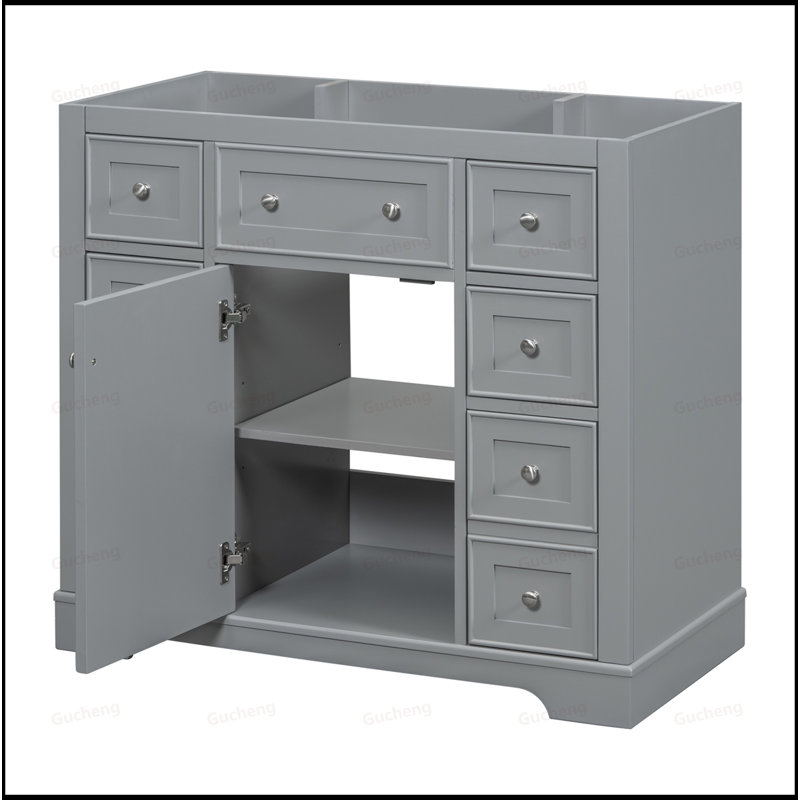 Base de meuble-lavabo 36 po seulement, Gris