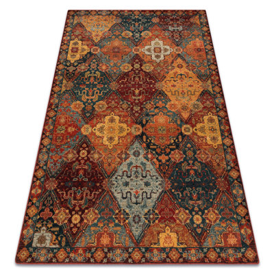 Desean Oriental Wool Area Rug