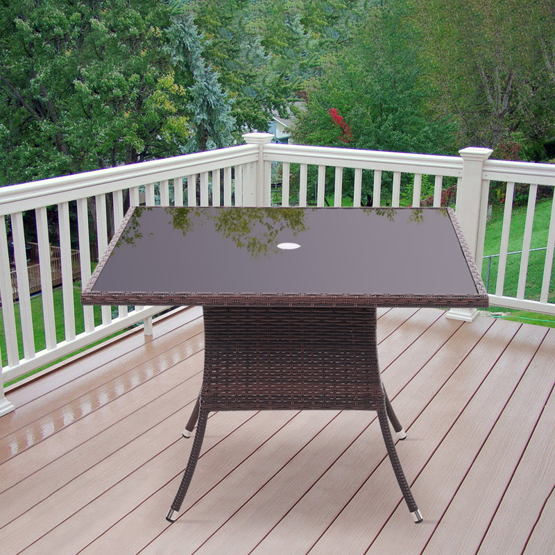Square 4 - Person Outdoor Table, 73cm H x 105cm W x 105cm D