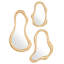 Mirror Viterbo Gold Finish Set Of 3