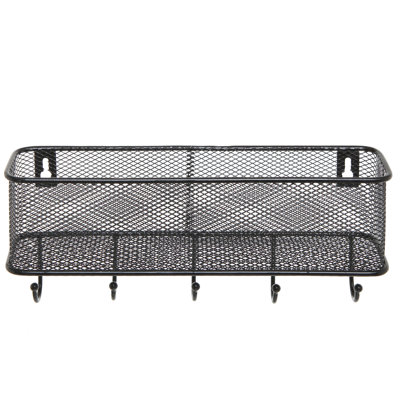 Swiftsure Metal Wall Organizer with Key Hooks
