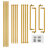 Lightweight Gold Wedding Garden Arbor