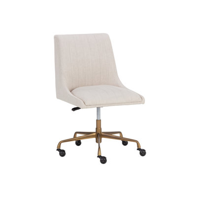Yaira OFFICE CHAIR - BEIGE LINEN - Taupe