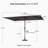 Latitude Run 108”×132“Rectangle Outdoor Rectangular Market Table Umbrella-1380101070