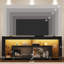 Meuble télé 83 po pour téléviseur 85/90 po avec foyer 50 po et lumières DEL Aitan-814104431-827372124-827426604