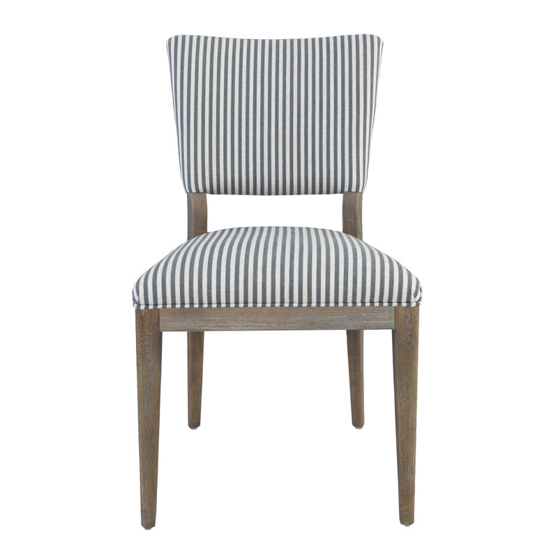 Phillip Upholstered Dining Chair Gray Set Of 2, Black, Natural