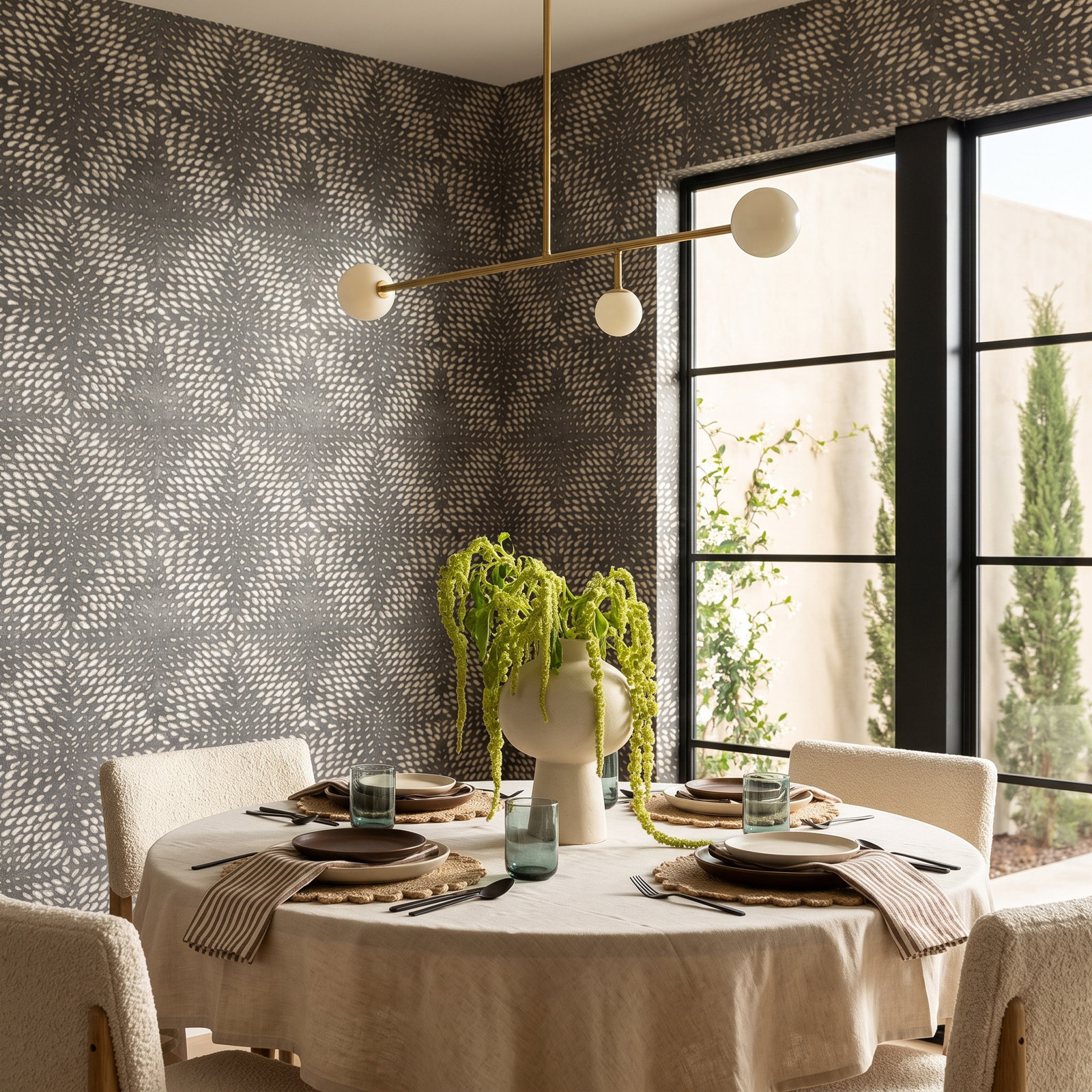 Bardwell Wallpaper Roll, Pewter