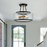Akima Glass Semi Flush Mount