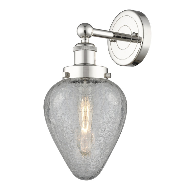 Carbonville Armed Sconce, Polished Nickel