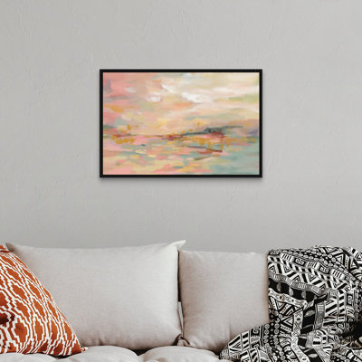 «Pink Waves», reproduction d'art sur toile
