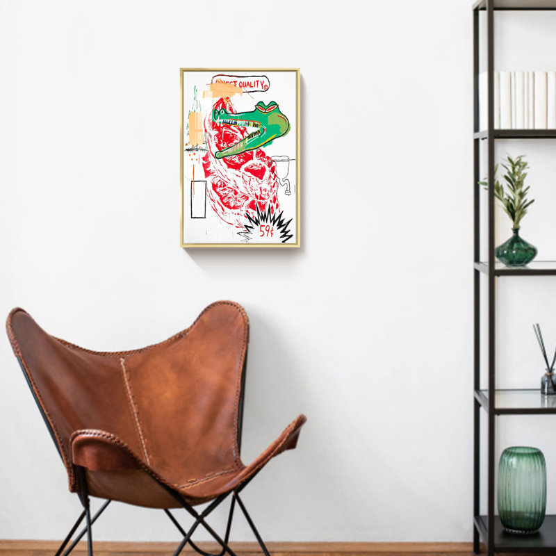 «Graffiti Art» sur toile, H 15,88 po x l 11,88 po x P 1 po, Or