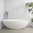 65.2 Inch Freestanding Solid Surface Soaking Bathtub For Bathroom