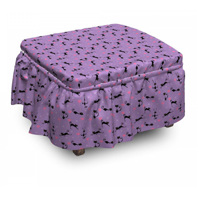Box Cushion Ottoman Slipcover