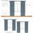 Stripe Sheer Color Block Window Curtain Panel Linen Window Treatment For Bedroom Living Room Farmhouse With Grommets 2 Panel Rustic Drapes