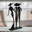 LADIES AT THE RACES Iron Figurine 27cm-92166307
