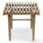 Baird Slatted Washed Wooden Bench