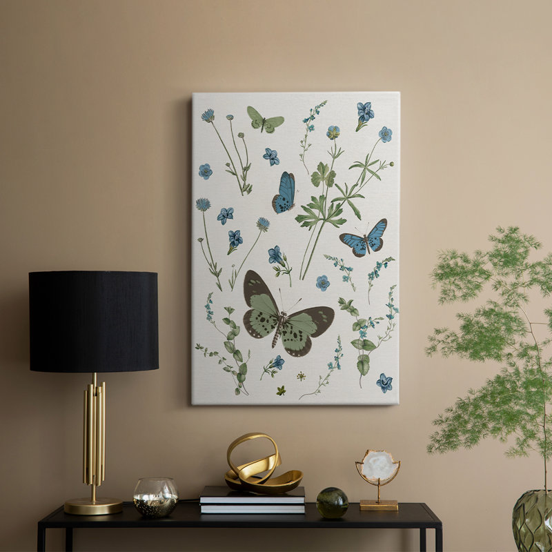 Botanical Page II -Galery Enveloppé Cavas, H 18 po x l 12 po