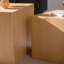 Ensemble de 2 tables basses cubiques en bois naturel-133968057-133968060