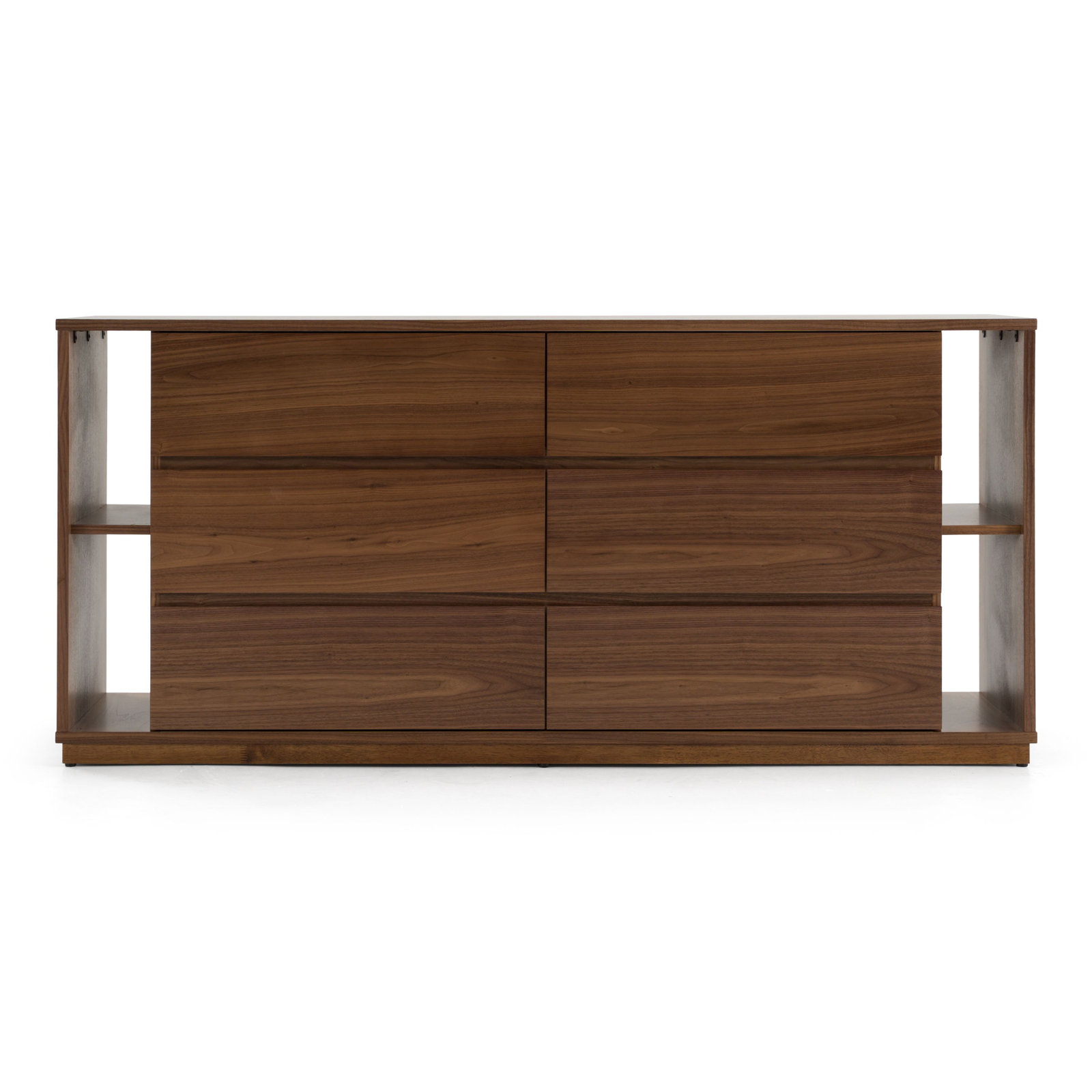 Amalie 6 Drawer 63'' W Double Dresser, Walnut