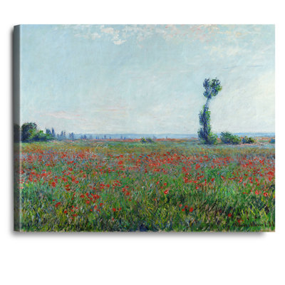 «Champ de coquelicots» par Claude Monet, reproductions d'art classique sur toile, estampe numérique sur toile, art mural pour la décoration intérieure