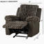 Transitional Style Manual Glider Recliner Two Tone Design Brown Finish Primary Living Room-976249032