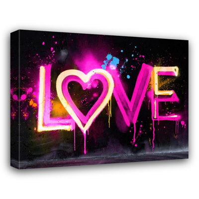«Love 13» par Stephen Chambers, reproduction sur toile tendue