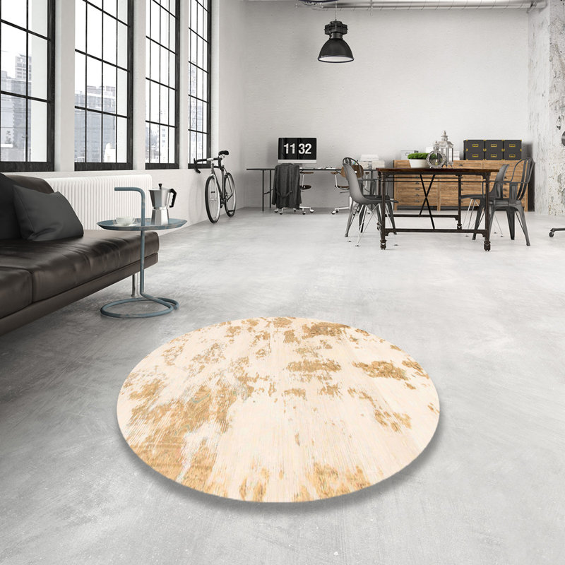 Tapis abstrait moderne 784, Rond 6 pi