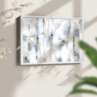 Stone Hatchmarks I -Framed Print - Restickable