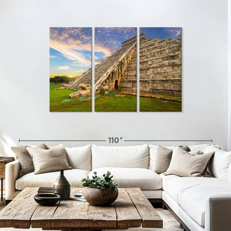 Adella Kukulcan Step Pyramid, 48" H x 74" W