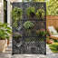 Panneau de clôture en métal 72 po x 47 po noir-123260254