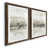 Papier, cadre noyer