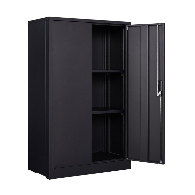 Metal Storage Cabinet with Locking Doors and Adjustable Shelf, Folding Filing Storage Cabinet , Folding Storage Locker Cabinet for Home Office,School,Garage