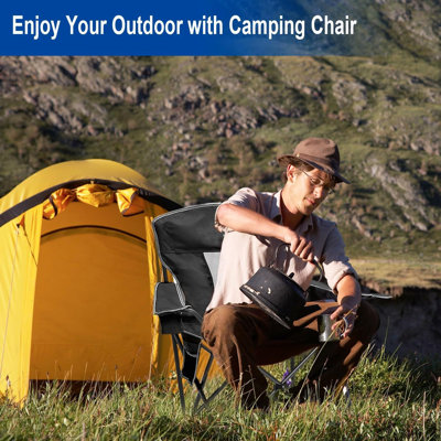 2 chaises de camping pliables et pliables