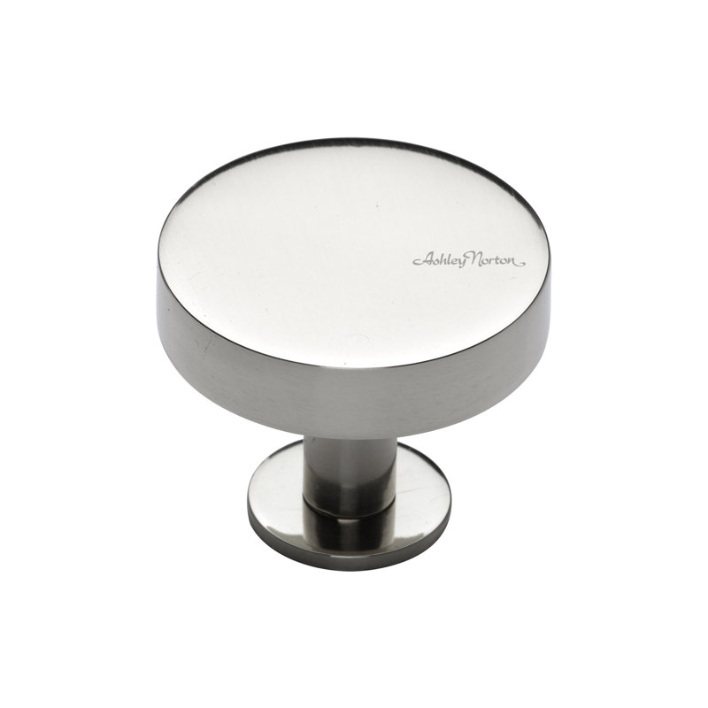 1 1/4" Diameter Round Knob, Polished Nickel, 1 1/2"