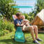 Très grande chaise de camping à bascule pliante avec accoudoirs rigides et sac de transport pour le repos extérieur-365733631