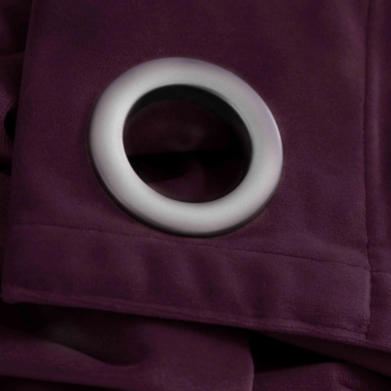 Macdoel Room Darkening Curtain Pair, Purple