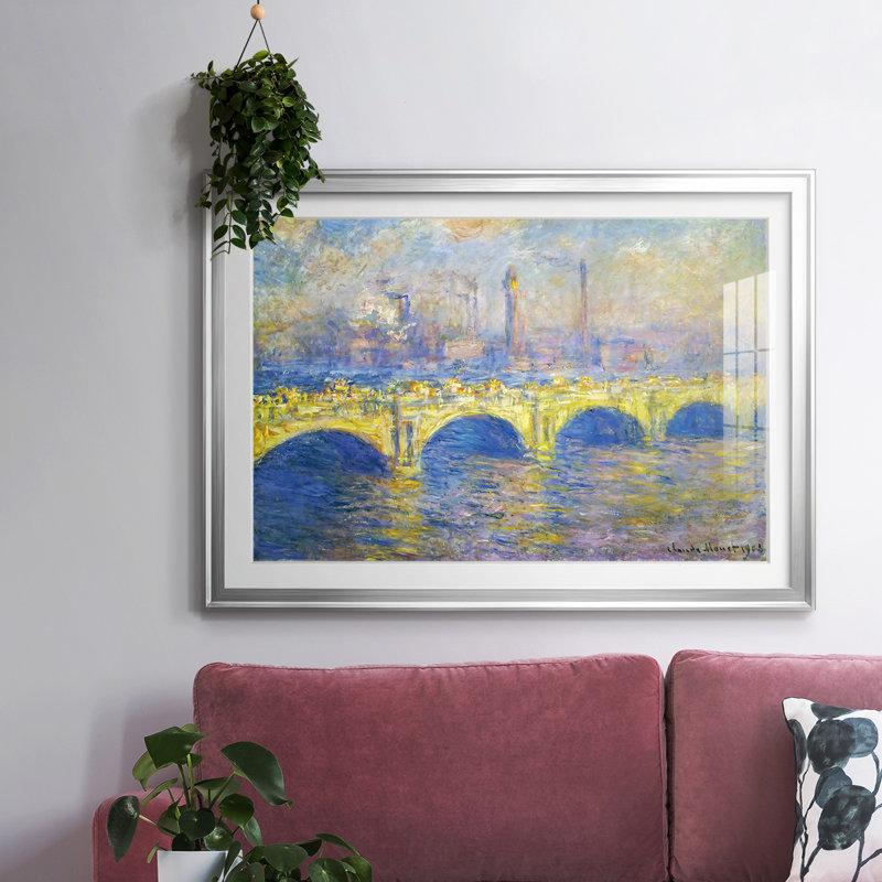 Waterloo Waterloo, Sunlight Effect, 1903 02, reproduction d'art encadrée, Argent, H 15 po x l 21 po x P 1,5 po