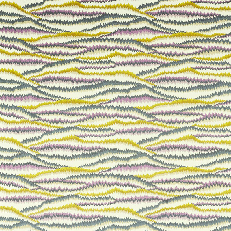 Tremolo Fabric, Aubergine/Chartreuse