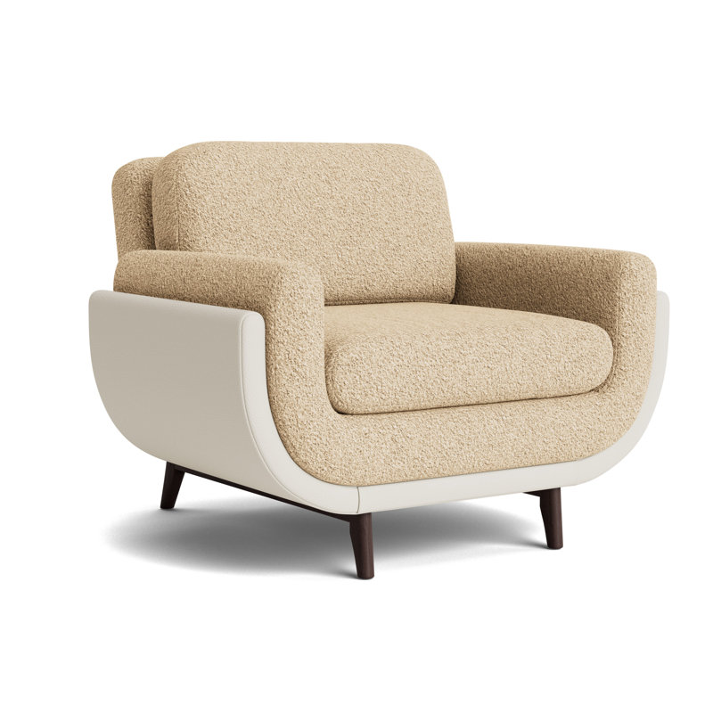 Regatta Chair, Berber - Dune/Greenwich Performance Leather- Cream, Java