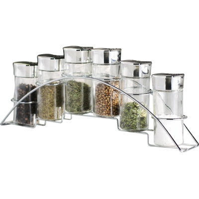 Freestanding Spice Jar & Rack Set