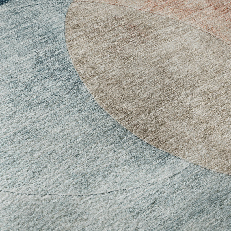 Premium Machine Washable Alves AMF1140 Geometric Rug, Runner 2'3" x 7'6"
