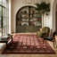 Tapis d'intérieur / rouge à motif oriental Bokhara de 10 pi x 13 pi (9 pi 9 po x 13 pi 3 po) Rawda de Rawda-411180704