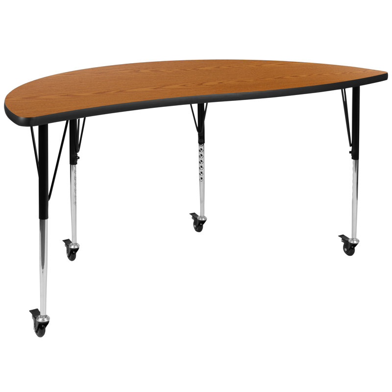 Table d'activité Goddard, Chêne, Oui, L 30 po x P 60 po x H 22 à 30 po