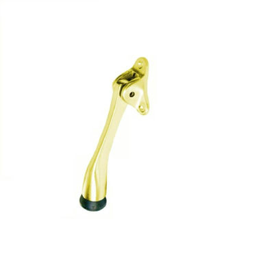 5 in. Zinc Alloy Door Holder in Bright Brass