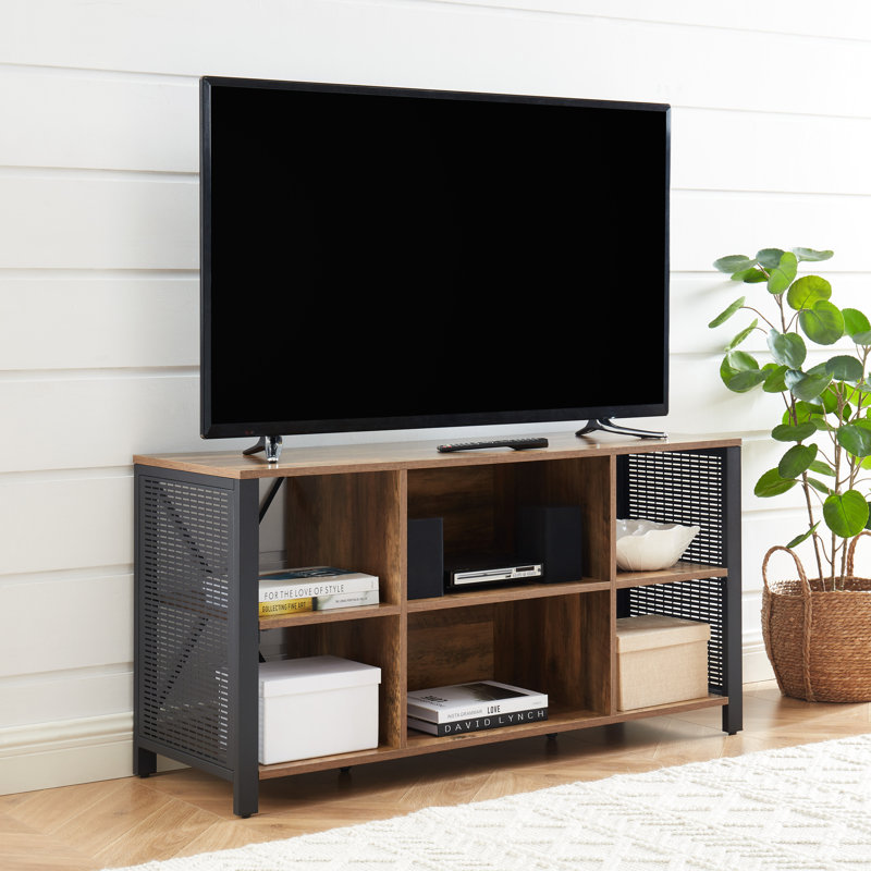 Khamel TV Stand for TVs up to 55", Rustic Oak