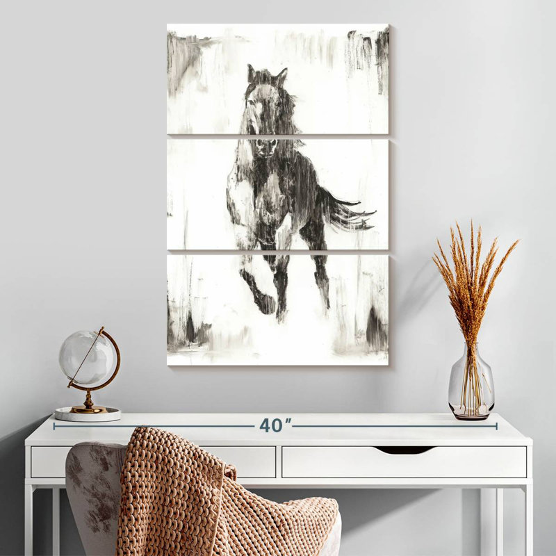 Brampt Rustic Black Stallion II, 32" H x 20" W