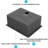 23-Inch Gunmetal Black Kitchen Sink, 16 Gauge T304 Nano Stainless Steel Undermount, 10-Inch Deep, R10 Rounded Corners, Coating For Condensation, 3Mm Rubber Pad, With Drying Rack And Pack Clips 23"