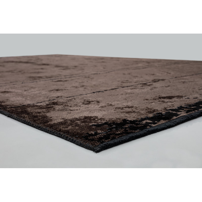 Rapture Black Brown Luxury Area Rug, Rectangle 7'10" x 9'10"