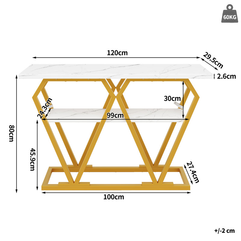 120cm Console Table
